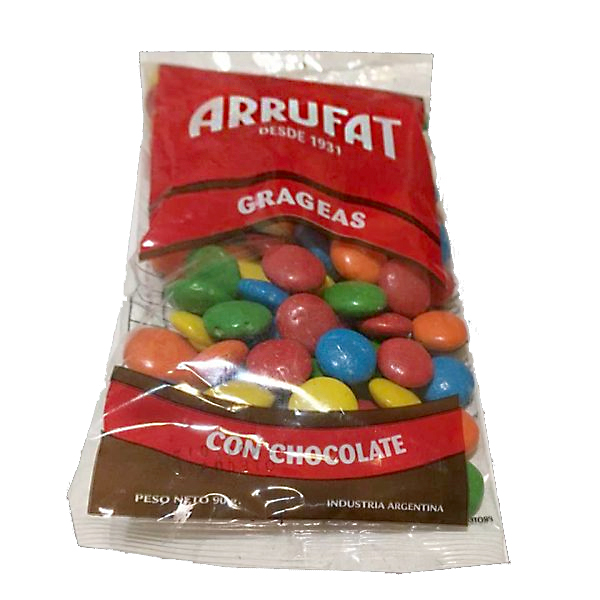 Lentejas de chocolate “Arrufat” x90 gr